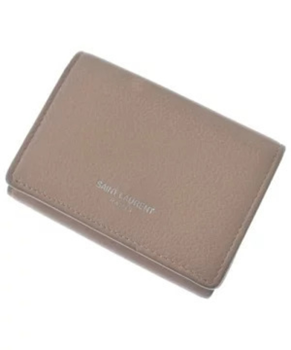 SAINT LAURENT PARISWallet coin case Wallet Pink Beige Cream